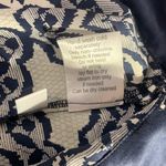 CAbi Silk Chantilly Lace Black White Silver Blouse Top Size Small Photo 14