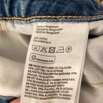 L.o.g.g . Blue Jean Shorts High Rise Destroyed Hem Size 8 Medium Wash Denim EUC Photo 2