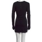 Givenchy Black Lace Accent Long Sleeve Tunic Dress Photo 2