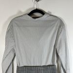 Maje  Shirt Skirt Dress Gray‎ And Black Plaid Women’s Size 2/medium Office Classy Photo 7