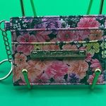 Betsey Johnson A Rare Beautiful Floral Print Keychain ID Wallet Photo 0