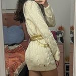 NWT rowing blazers white wool fisherman cable knit sweater dress Size XS Photo 2