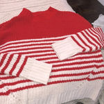 Wonderly  red knit sweater size large Photo 5