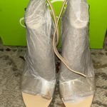 Sam Edelman Almond/ Clear Block Heels Photo 0