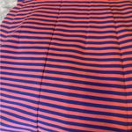 Lilly Pulitzer Vibrant Striped Midi Dress in Coral and Navy size S Photo 2