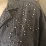 Chaus Sport cotton gray‎ chambray top with studs Gray Size M Photo 2