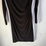 Ralph Lauren Lauren Women's Black & White Long Sleeve Sheath Dress Old Money Photo 2