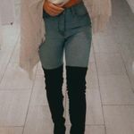 Black High Boots Size 6 Photo 0