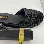 Mystique Boutique Mystique sequins slip-on black sandals Size 6 Photo 6