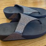 FitFlop  Lulu Glitz Size 8 Bronze Shimmer Brown Flip Flop Thong Sandals Photo 1