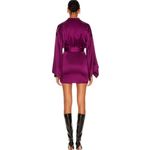 Retrofête Retrofete BEAUTIFUL purple/ wine 95% silk, 5% spandex mini dress Photo 1