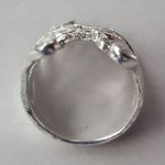 Vintage Bat Wing Unbranded Statement Ring Silver Photo 8