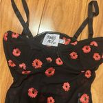 Princess Polly  Floral Black Bodysuit Photo 1