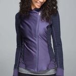 Lululemon Renewed Jacket Purple Herringbone Full Zip | Size 4 Photo 0