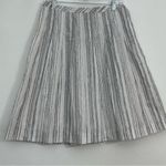 Loft Ann Taylor Knee-Length A-Line Pleated Striped Skirt Resort Wear Photo 1