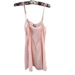 H&M  Divided Women's Pink Gingham Babydoll Milkmaid Mini Dress Sz XXS Cottagecore Photo 4