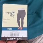 Terra & Sky Women’s 4X  Teal Leggings Athleisure Walking Yoga Photo 4