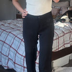 Max Mara  black crepe straight leg work pants Photo 0