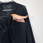 NAADAM Pajama Button Up Black Dress Size XS Photo 6