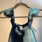 Venus Blue Tie-Dye Maxi Dress Size Medium Sleeveless Built in Bra Flowy Pattern Photo 1