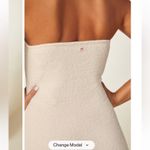 YITTY Nwt  Pet Me Strapless Maxi Dress cream cozy fuzzy casual lounge fall 79$ Photo 3