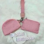 Pink Dream Bundle Dual Power pouch Wristlet w/ Pink Floral Band for Apple Watch Photo 1