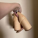 J. McLaughlin  Raffia Block Heel Sandals‎ Sz 8.5 Trendy Summer Vacation Photo 3