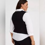 Torrid  Black Button-Up Vest Sleeveless Layering Solid Business Casual 3X NWT xxl Photo 1