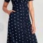 Old Navy  Navy Blue Polka Dot Dress Photo 1