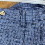 Lee Vintage Y2K Relaxed Fit No Stretch Khaki Plaid Pants Blue & Tan Plaid Print Photo 8