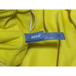 Aerie  Yellow High Waist Tankini Crop Two Piece Bikini Swimsuit Swimwear Size L Photo 2