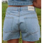 PARKE New Denim Shorts Light Wash Baggy Cut Offs Size 29 TikTok Famous Photo 1