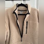 PINK - Victoria's Secret  Cream / Black
Large Teddy Half Zip Sherpa Pullover‎ Photo 2