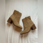 Suede Leather Sand Western Livie Bootie Tan Size 7.5 Photo 5