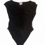 Princess Polly Black Ribbed Carey Bodysuit Photo 2