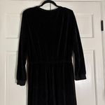 Suzie Kondi Selvi Black Velour Velvet V Neck Long Sleeve Jumpsuit Size XL Wrap Photo 13