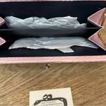 Vintage Judith Leiber Snakeskin Clutch Long Wallet Pale Pink 1980s Photo 6