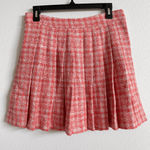ZARA Orange Tweed Pleated y2k Mini Skirt Women’s size M Photo 2