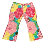 Lilly Pulitzer Floral Capris Vintage 1990s Size 4 Photo 9