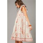 Umgee  Printed Tie Neck Ruffle Cap Sleeve Dress‎ Photo 2