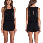 Parker  Regina black sleeveless short romper medium NWT Photo 1