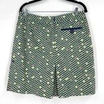 Peter Millar Peter‎ Millar Retro 70's Print Golf Tennis Skirt Skort Size 8 Green Pickleball Photo 1