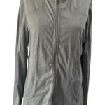 Soma Soft Gray full front zip lounge jacket Live Lounge Wear Top Size medium Photo 0