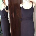 MONROW Maxi Layered Tank Dress. XS. Blue Photo 2