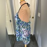 Self Esteem Vintage‎  Blue Abstract Print Y2K Babydoll Tank Top Fairy Boho Hippie Photo 5