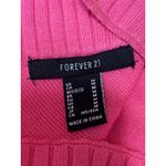 Forever 21 Women's Pink Sleeveless Halter Ribbed Knit Bodysuit Tank Top Size M Photo 3