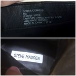 Steve Madden Cobra Platform Heel Boots Chunky Black Leather Women 8M Y2K Goth Photo 4