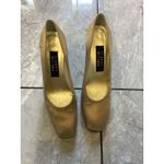 Stuart Weitzman  Gold Dress Pumps Heels Size 6.5B Metallic Occasion Party Photo 1