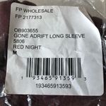 Free People Movement Gone Adrift Seamless Long Sleeve Red Night New Medium Photo 7