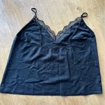 Victoria's Secret Victoria’s Secret Pajama Set, Silky Tank Top & Shorts, Black Animal Print/Lace Photo 2